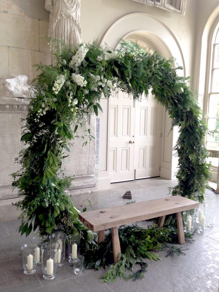 wedding flower hoop